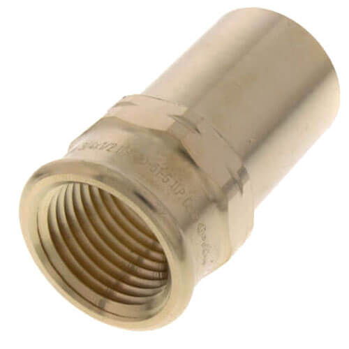 Viega 79475 Pipe Adapter, 2 in Nominal, Fitting x FNPT End Style, Bronze, Import