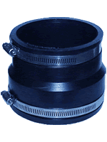 Fernco 1070-33 Coupling 3X3 ADS/Hancor Corrugated Polyethylene x Cast Iron/Plastic