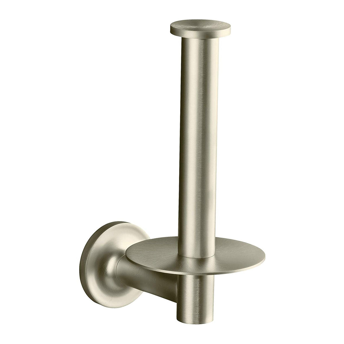 KOHLER 087206870378 K-14444-BN Purist Vertical Toilet Paper Holder Brushed Nickel