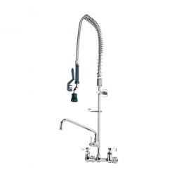 Krowne 17-109WL Royal Series 8 Center Wall Mount Pre-Rinse with Add-On Faucet, 12 Spout