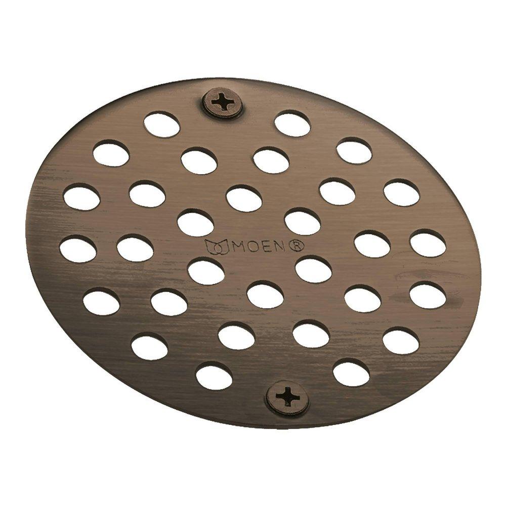 Moen 102763ORB Kingsley 4 in. Brass Drain Cover in Oil Rubbed Bronze