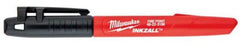 Milwaukee 48-22-3104 Inkzall Black Fine Point Marker (4 Pack)