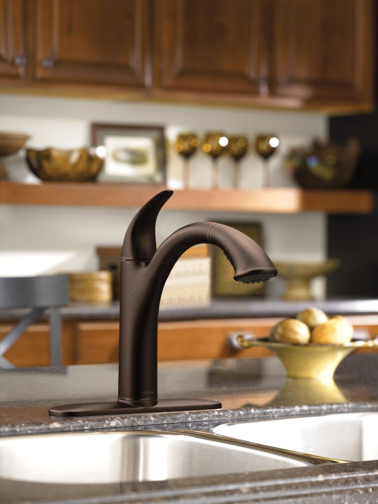 Moen 7545ORB Camerist 1 Handle Pullout Kitchen Faucet in Oil Rubbed Bronze