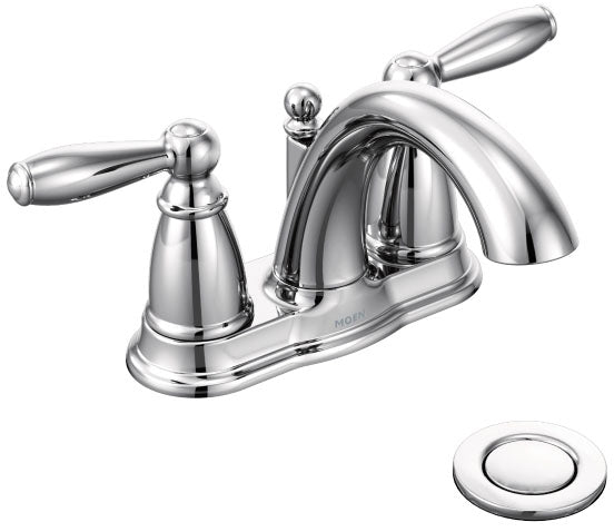 Moen 66610 Brantford Two-Handle Bathroom Faucet Chrome