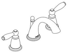 Moen T933ORB Brantford Two Handle Roman Tub Faucet Trim Kit in Oil Rubbed Bronze