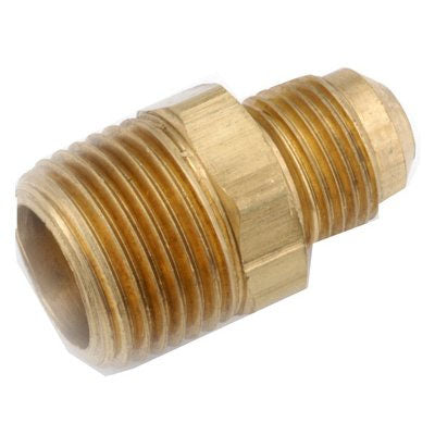 True Value 754048-0604 3/8 Flare x 1/4 Male Pipe Thread Connector