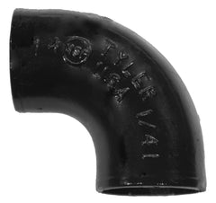 Tyler Pipe 006862 DWV Pipe Bend, 3 in Nominal, No-Hub End Style, Cast Iron