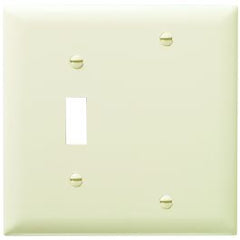 Pass & Seymour TP113LA Combination Wallplate 2 Gangs 5-1/2 in