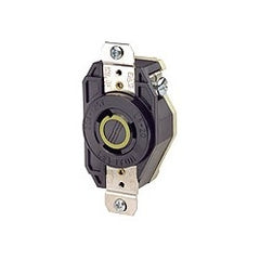 Leviton 2321 Locking Plug 20A 250V NEMA L6-20P Black/White