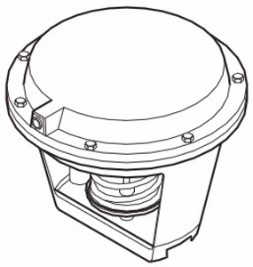 Schneider Electric VK4-9313-603-5-12 Globe Valve Actuator Assembly 3-Way Mixing