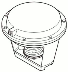 Schneider Electric VK4-9313-603-5-12 Globe Valve Actuator Assembly 3-Way Mixing