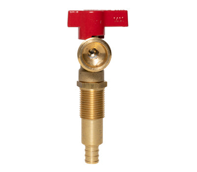 Oatey 38977 Brass Washing Machine Outlet Box Valve Red