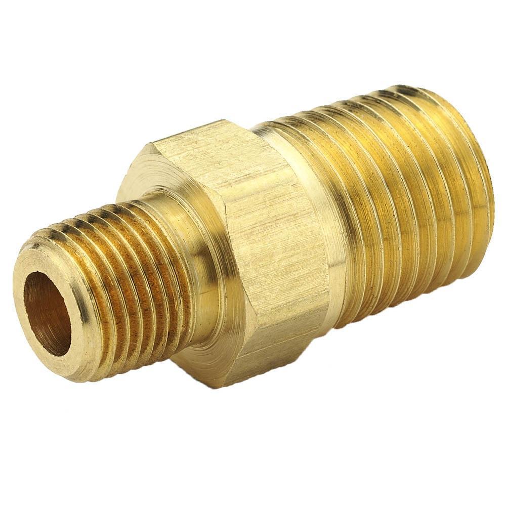 Parker 216P-6-4 Pipe Fitting, 3/8 x 1/4 in, Male Pipe, 68 bar, Brass