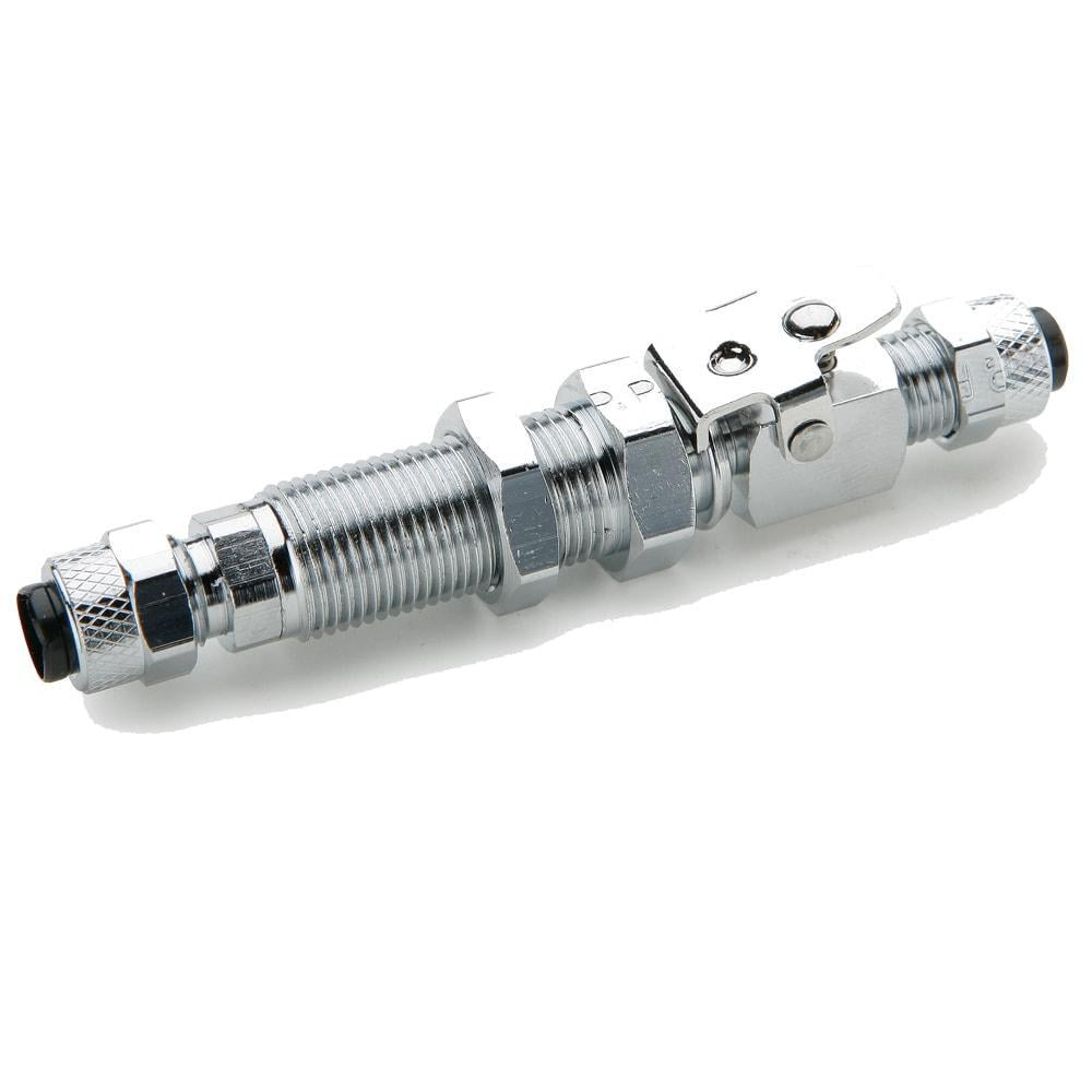 Parker 394P-4-4 Couplers, Compression, 10 bar, Brass, Chrome Plated