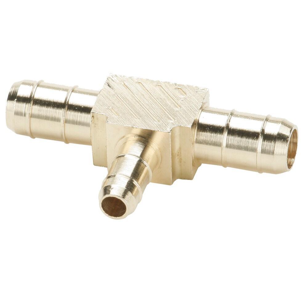 Parker 224-4-4-5/32 Pneumatic Hose Barbs, 1/4 x 5/32 in, Barb, Brass