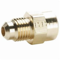 Parker 264NTA-4 Compression Style Fitting, 1/4 in, Compression, Brass