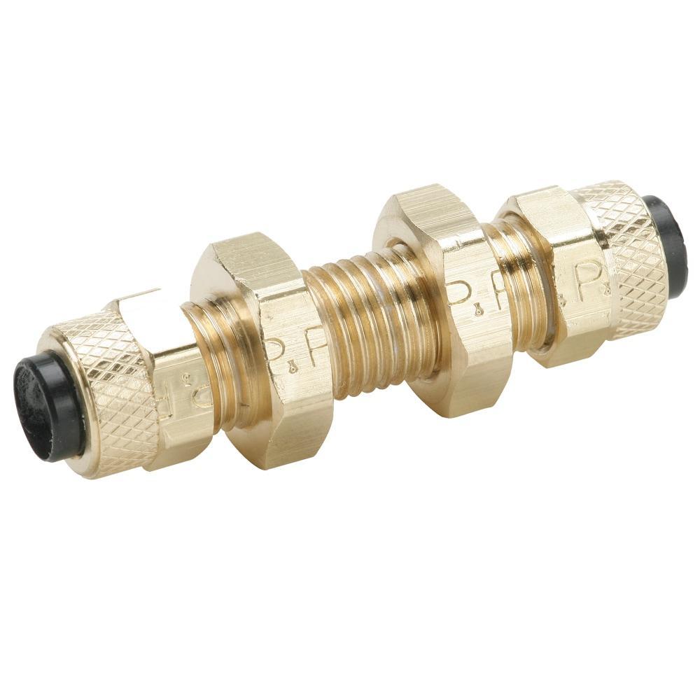 Parker 62PBH-4 Compression Fitting, 1/4 in, Compression, Brass