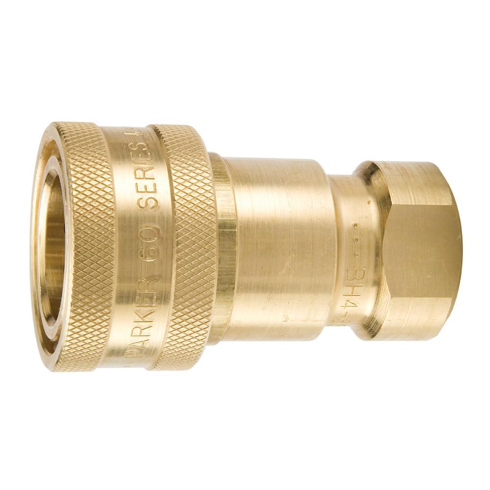 Parker BH2-60 Quick Coupler, Brass