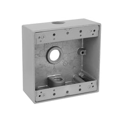 ABB 2IH3-1 RED DOT 2G RAINTIGHT BOX W/ 3 HOLE 1/2 HUBS