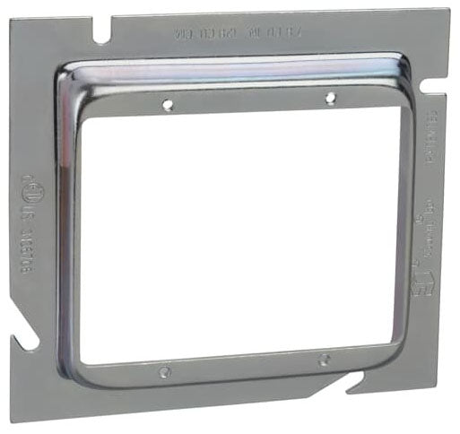 ABB 82C-2G-5/8 T-B 5-SQUARE DOUBLE GANG RING 5/8-IN