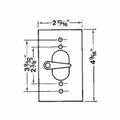 ABB CCT Red Dot CCT Dry-Tite Toggle Switch Cover Only