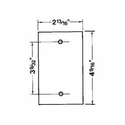 ABB CCB Red Dot CCB Dry-Tite Blank Device Mount Cover