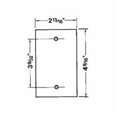 ABB CCB Red Dot CCB Dry-Tite Blank Device Mount Cover