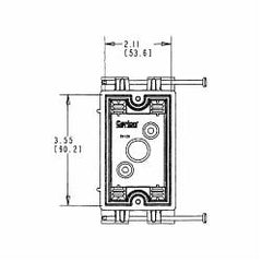 ABB BH122A-UPC CAR 1G 22 CU IN HVY WALL ELEC BOX 100PK