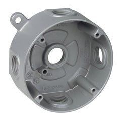 ABB DS-47 DS-47 RED 5-HOLE ROUND RT BOX 1/2IN HUBS GREY