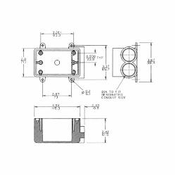 ABB E982DFN Carlon Type FSS Non-Metallic Rigid Shallow Style Device Box