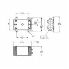 ABB E982DFN Carlon Type FSS Non-Metallic Rigid Shallow Style Device Box