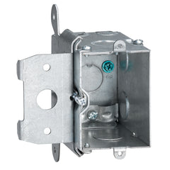 ABB MB120ADJ-6R Adjustable Outlet Box, Steel, 20 cu-in, 1 Gang, 1 Outlet, 5 Knockouts