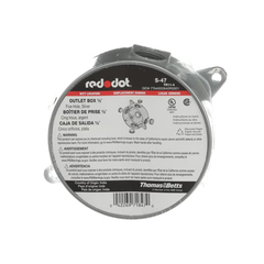 ABB S-47 Red Dot S-47 1/2 Inch Round 5-Hole Outlet Box with Lug