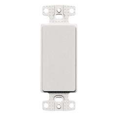 Hubbell NS620W 1-Gang White Nylon 1-Blank Box Mount Data Communication Face Plate