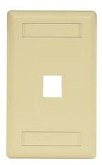 Hubbell IFP11EI Wallplate Flush 1-Gang 1Port Ivory