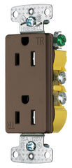 Hubbell RRD15STR Decorator Duplex Receptacle 15 Amp 125 Volt NEMA 5-15R