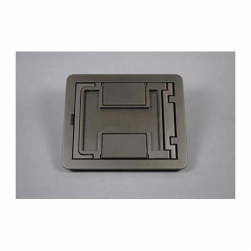 Legrand-FPBTCGY FloorPort; Blank Flanged Cover Assembly; Die-Cast Aluminum, Gray