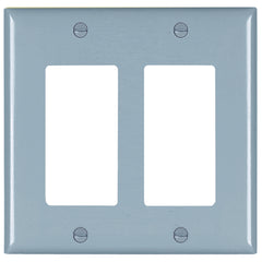 Legrand-Pass & Seymour TP262GRY Trademaster Plate 2gang 2 Decorator Gray