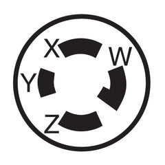 Leviton 2751 Locking Plug 30 Amp NEMA L18-30P