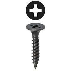 L.H. Dottie DWSBX6158 #6 x 1-5/8 Inch Black Oxide Bugle Head Phillips Drywall Screw