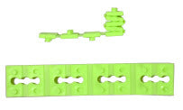 LH DOTTIE CA25 Cat-A-Pillar Wiring Device Spacer Polyethylene Light Green 25 per pack