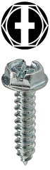 L.H. Dottie HWSMS1034 Hex Washer Head Sheet Metal Screw #10 x 3/4 Inch Zinc Plated Steel