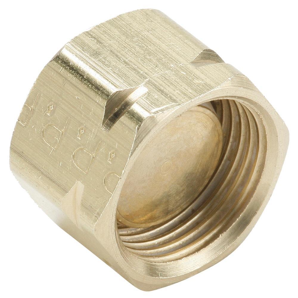 Parker 59CA-6 Compression Fitting, 3/8 in, Compression, Brass