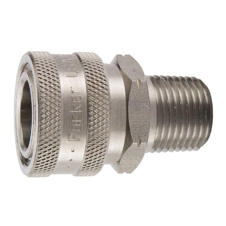 Parker SST-3M Quick Coupler, 303 Stainless Steel