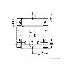 ABB E983G CAR (5133566) 1-1/4 T ACCESS FITTING