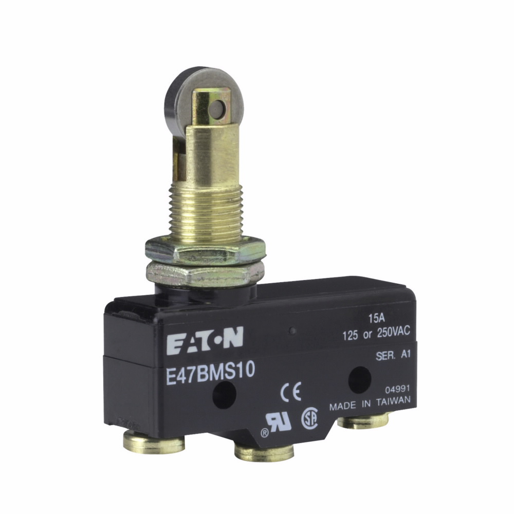 Eaton E47BMS10 Precision Limit Switch, 15A at 250 Vac, 6A at 30 Vdc