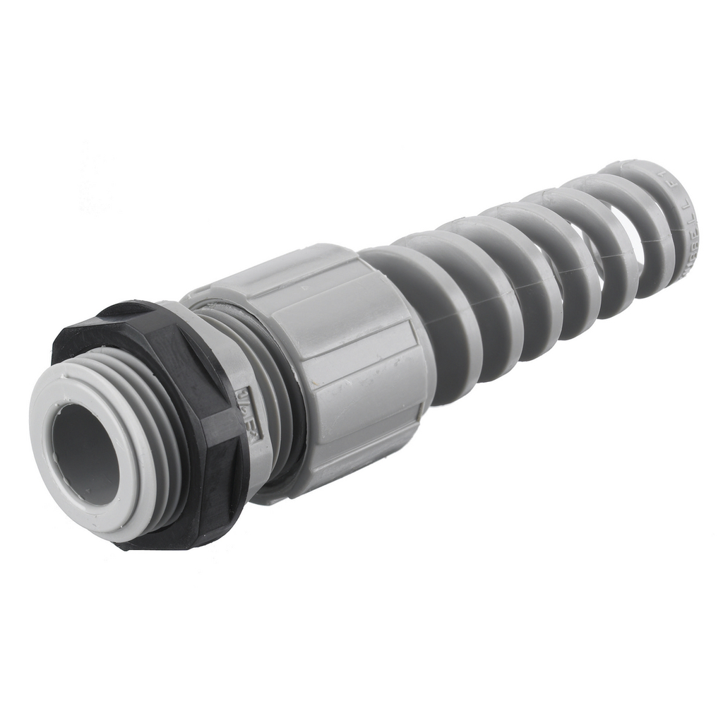 Hubbell HJ1041GPK25 JR Connector w/SPRL, 1/2 NPT, Gray (25/Pack)