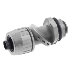 Hubbell PS0509NGY 1/2 Inch Gray Male Non-Metallic Liquidtight Conduit