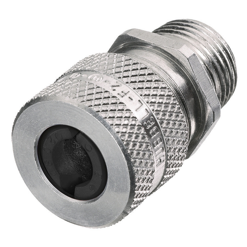 Hubbell SHC1016 1/2 Inch Male Threaded 0.25 to 0.31 Inch Machined Aluminum Straight Cord Connector