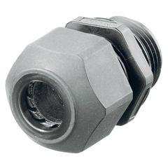 Hubbell SEC75GA 3/4 Inch Threaded 0.45 to 0.71 Inch Gray Non-Metallic Low Profile Cord Connector